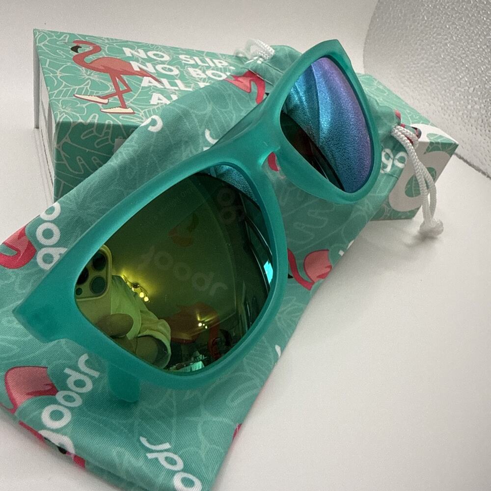 Goodr Nessy's Midnight Orgy Green Beach Hiking Running Glasses OG style